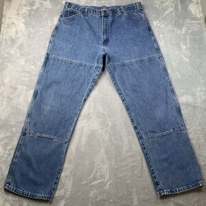 Dickies Double Knee Jeans Men's 40x32 Blue Workwear